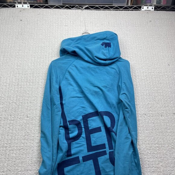 Y2K Joshua Perets Pullover Blue hoodie Sz Small Emo Goth 2000's Oversized Hood - Picture 12 of 12